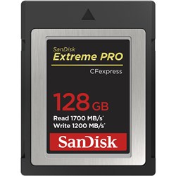 Sandisk Extreme Pro 128gb 1500 mbs Type B CFexpress Card 001